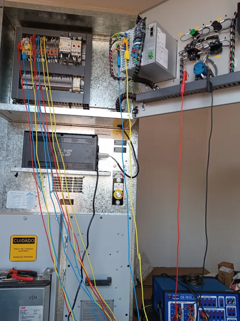 teste de atuação de relés elétricos