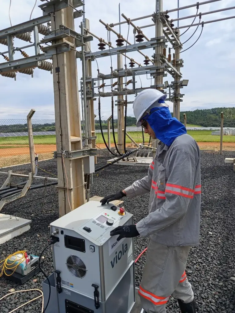 teste de isolamento VLF