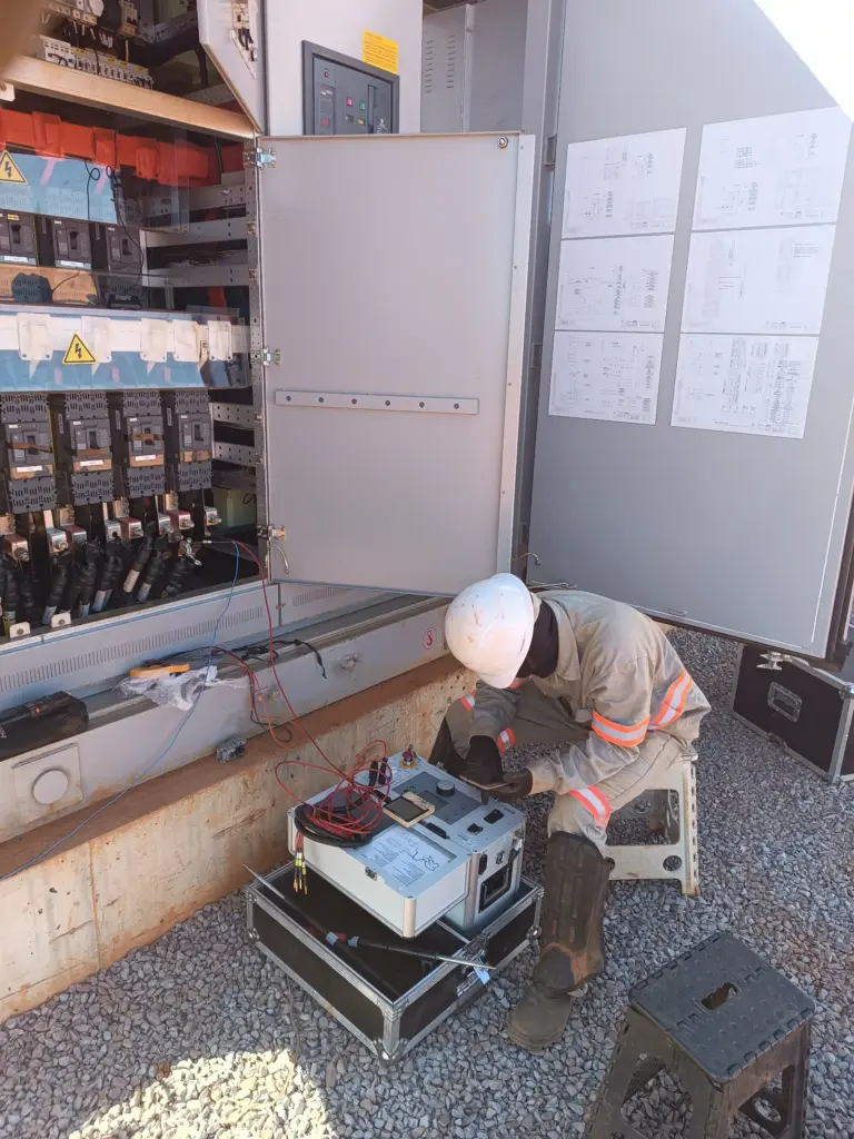teste em cabos elétricos subterrâneos
