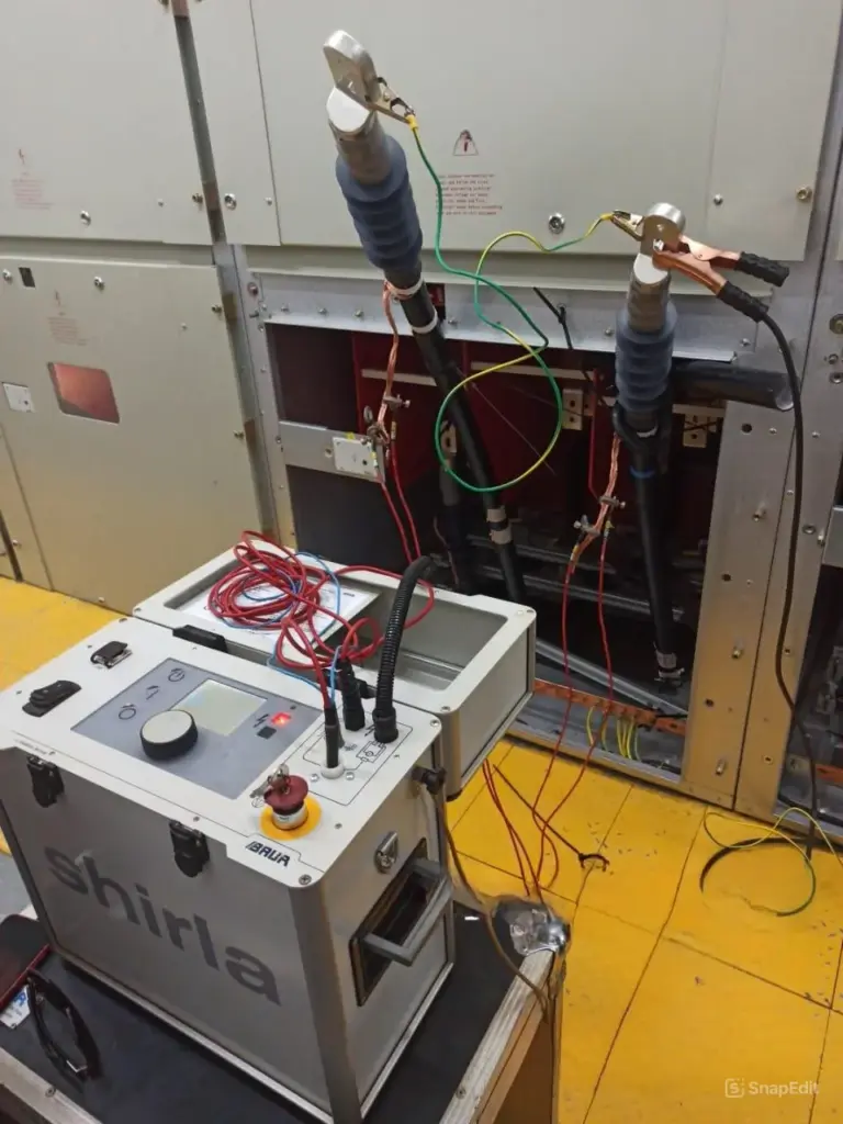 teste em cabos elétricos subterrâneos