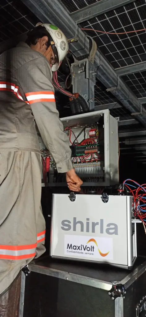 testes elétricos em cabos isolados